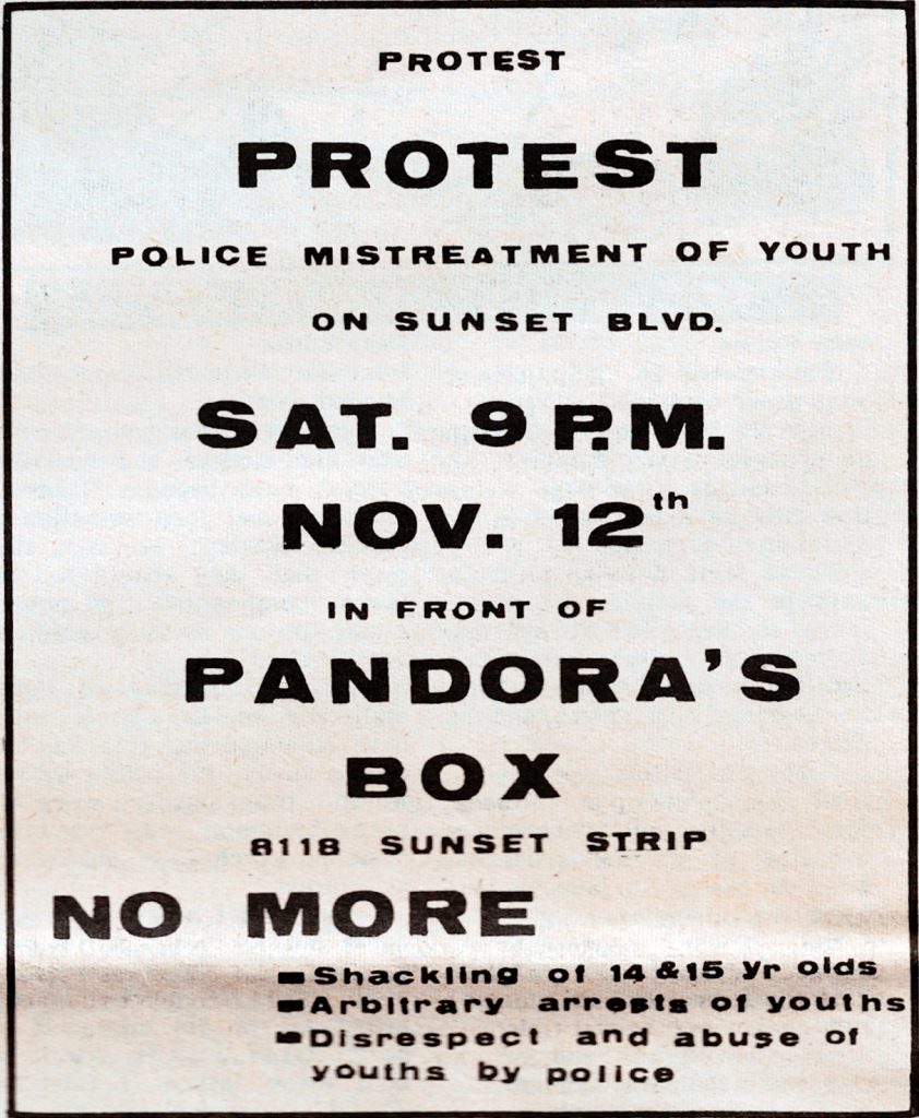 Pandora's Box protest sign