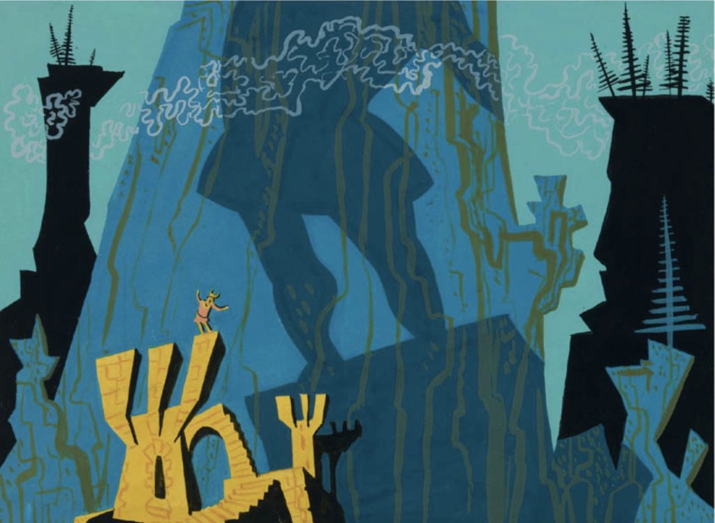 Maurice Noble concept art of Elmer Fudd from What's Opera, Doc?